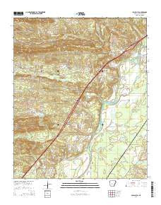 Social Hill Arkansas Current topographic map, 1:24000 scale, 7.5 X 7.5 Minute, Year 2014