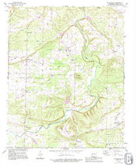 Solgohachia Arkansas Historical topographic map, 1:24000 scale, 7.5 X 7.5 Minute, Year 1990