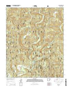 Solo Arkansas Current topographic map, 1:24000 scale, 7.5 X 7.5 Minute, Year 2014
