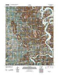 Sonora Arkansas Historical topographic map, 1:24000 scale, 7.5 X 7.5 Minute, Year 2011