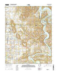 Sonora Arkansas Current topographic map, 1:24000 scale, 7.5 X 7.5 Minute, Year 2014