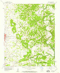Sonora Arkansas Historical topographic map, 1:24000 scale, 7.5 X 7.5 Minute, Year 1958