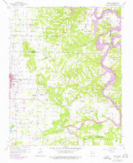 Sonora Arkansas Historical topographic map, 1:24000 scale, 7.5 X 7.5 Minute, Year 1958