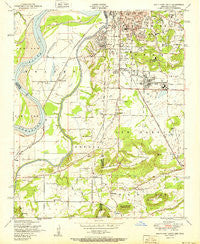 South Fort Smith Arkansas Historical topographic map, 1:24000 scale, 7.5 X 7.5 Minute, Year 1951