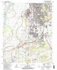 South Fort Smith Arkansas Historical topographic map, 1:24000 scale, 7.5 X 7.5 Minute, Year 1987