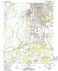 South Fort Smith Arkansas Historical topographic map, 1:24000 scale, 7.5 X 7.5 Minute, Year 1987
