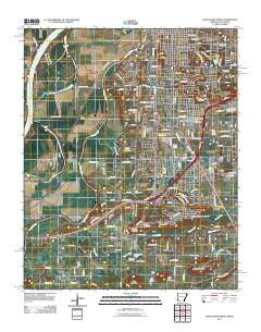 South Fort Smith Arkansas Historical topographic map, 1:24000 scale, 7.5 X 7.5 Minute, Year 2011