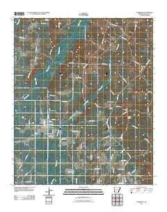 Sparkman Arkansas Historical topographic map, 1:24000 scale, 7.5 X 7.5 Minute, Year 2011