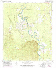 Sparkman NW Arkansas Historical topographic map, 1:24000 scale, 7.5 X 7.5 Minute, Year 1971