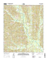 Spotville Arkansas Current topographic map, 1:24000 scale, 7.5 X 7.5 Minute, Year 2014