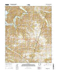 Spring Valley Arkansas Current topographic map, 1:24000 scale, 7.5 X 7.5 Minute, Year 2014