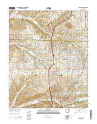 Springdale Arkansas Current topographic map, 1:24000 scale, 7.5 X 7.5 Minute, Year 2014