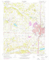 Springdale Arkansas Historical topographic map, 1:24000 scale, 7.5 X 7.5 Minute, Year 1970