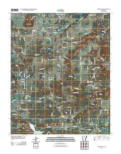 Springfield Arkansas Historical topographic map, 1:24000 scale, 7.5 X 7.5 Minute, Year 2011