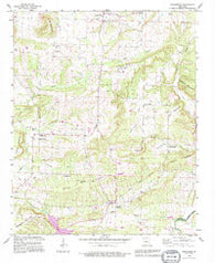 Springfield Arkansas Historical topographic map, 1:24000 scale, 7.5 X 7.5 Minute, Year 1990