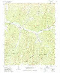 St Paul Arkansas Historical topographic map, 1:24000 scale, 7.5 X 7.5 Minute, Year 1973