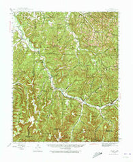 St. Paul Arkansas Historical topographic map, 1:62500 scale, 15 X 15 Minute, Year 1943