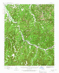 St. Paul Arkansas Historical topographic map, 1:62500 scale, 15 X 15 Minute, Year 1943