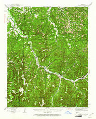 St. Paul Arkansas Historical topographic map, 1:62500 scale, 15 X 15 Minute, Year 1943