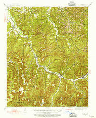 St. Paul Arkansas Historical topographic map, 1:62500 scale, 15 X 15 Minute, Year 1943