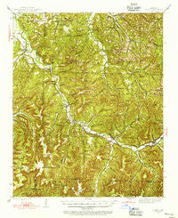 St. Paul Arkansas Historical topographic map, 1:62500 scale, 15 X 15 Minute, Year 1943