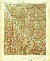 St. Paul Arkansas Historical topographic map, 1:62500 scale, 15 X 15 Minute, Year 1946