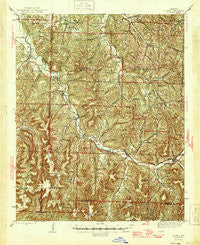 St. Paul Arkansas Historical topographic map, 1:62500 scale, 15 X 15 Minute, Year 1946