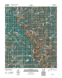 Staves Arkansas Historical topographic map, 1:24000 scale, 7.5 X 7.5 Minute, Year 2011