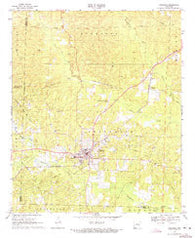 Stephens Arkansas Historical topographic map, 1:24000 scale, 7.5 X 7.5 Minute, Year 1969