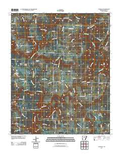 Steprock Arkansas Historical topographic map, 1:24000 scale, 7.5 X 7.5 Minute, Year 2011