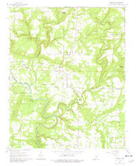 Steprock Arkansas Historical topographic map, 1:24000 scale, 7.5 X 7.5 Minute, Year 1965