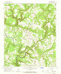 Steprock Arkansas Historical topographic map, 1:24000 scale, 7.5 X 7.5 Minute, Year 1965