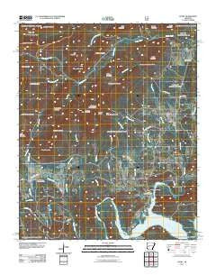 Story Arkansas Historical topographic map, 1:24000 scale, 7.5 X 7.5 Minute, Year 2011