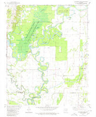 Strangers Home Arkansas Historical topographic map, 1:24000 scale, 7.5 X 7.5 Minute, Year 1980
