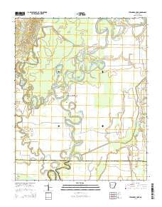 Strangers Home Arkansas Current topographic map, 1:24000 scale, 7.5 X 7.5 Minute, Year 2014