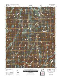 Strickler Arkansas Historical topographic map, 1:24000 scale, 7.5 X 7.5 Minute, Year 2011