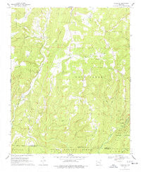 Strickler Arkansas Historical topographic map, 1:24000 scale, 7.5 X 7.5 Minute, Year 1970