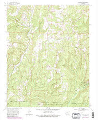 Strickler Arkansas Historical topographic map, 1:24000 scale, 7.5 X 7.5 Minute, Year 1970