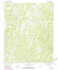 Strickler Arkansas Historical topographic map, 1:24000 scale, 7.5 X 7.5 Minute, Year 1970