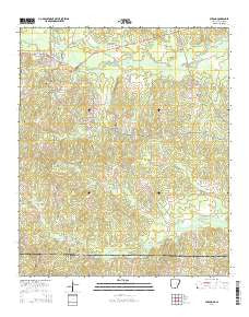 Strong Arkansas Current topographic map, 1:24000 scale, 7.5 X 7.5 Minute, Year 2014