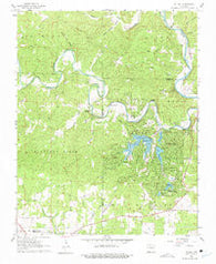 Stuart Arkansas Historical topographic map, 1:24000 scale, 7.5 X 7.5 Minute, Year 1962