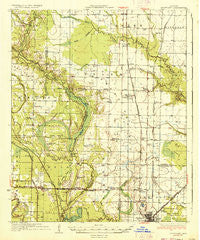 Stuttgart Arkansas Historical topographic map, 1:62500 scale, 15 X 15 Minute, Year 1937