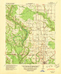 Stuttgart Arkansas Historical topographic map, 1:62500 scale, 15 X 15 Minute, Year 1939
