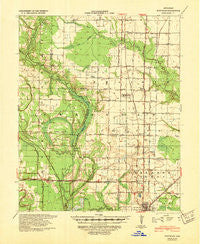 Stuttgart Arkansas Historical topographic map, 1:62500 scale, 15 X 15 Minute, Year 1939