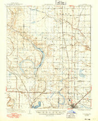 Stuttgart Arkansas Historical topographic map, 1:62500 scale, 15 X 15 Minute, Year 1937