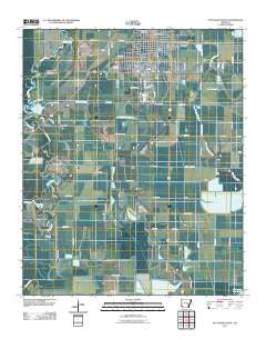Stuttgart South Arkansas Historical topographic map, 1:24000 scale, 7.5 X 7.5 Minute, Year 2011