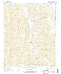 Sulphur City Arkansas Historical topographic map, 1:24000 scale, 7.5 X 7.5 Minute, Year 1973