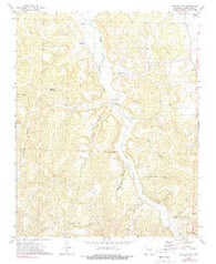 Sulphur City Arkansas Historical topographic map, 1:24000 scale, 7.5 X 7.5 Minute, Year 1973