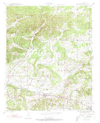 Sulphur Rock Arkansas Historical topographic map, 1:24000 scale, 7.5 X 7.5 Minute, Year 1943