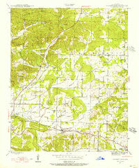 Sulphur Rock Arkansas Historical topographic map, 1:24000 scale, 7.5 X 7.5 Minute, Year 1943